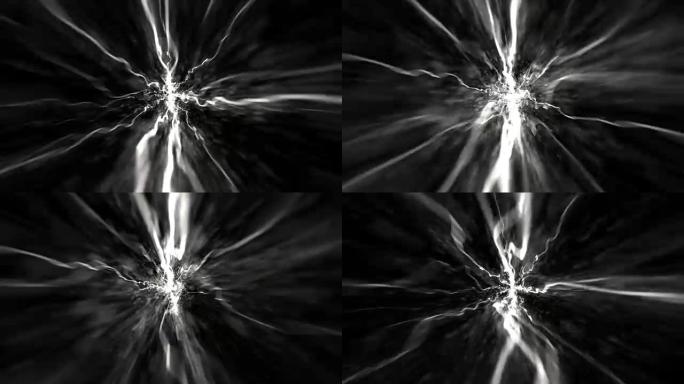 抽象技术纤维条纹爆炸动画，渲染，背景，循环