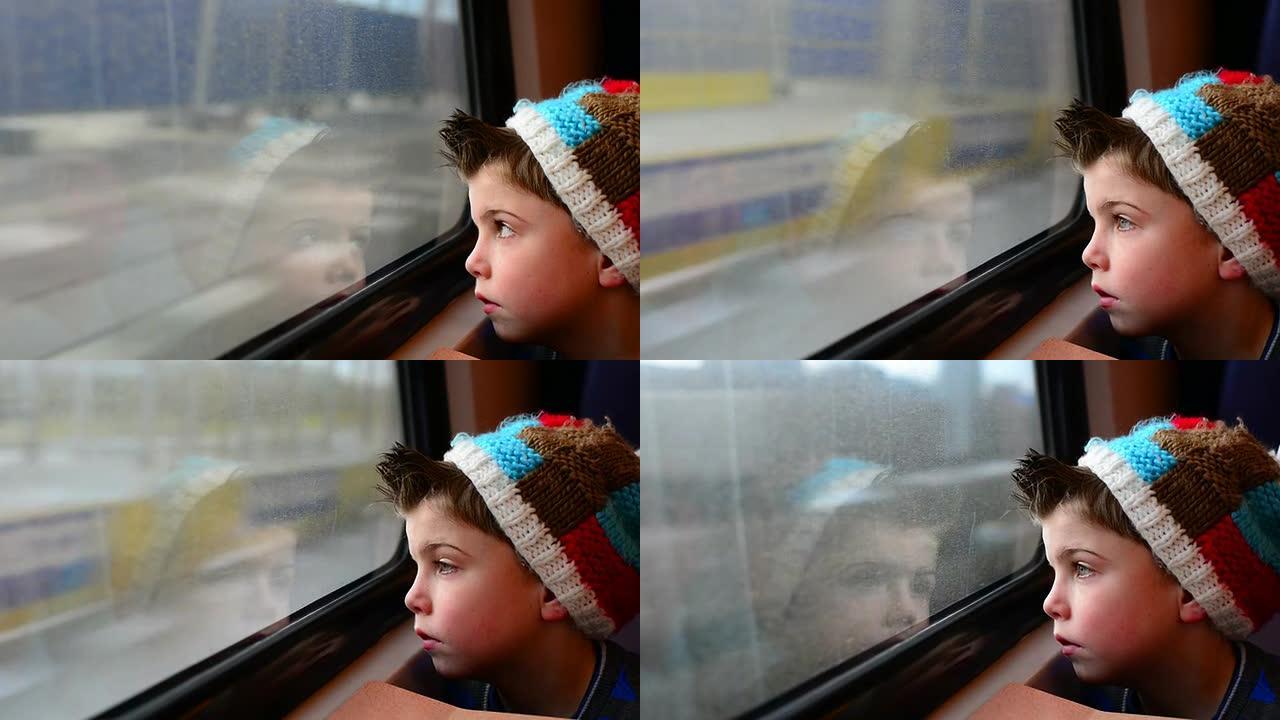 火车上的男孩