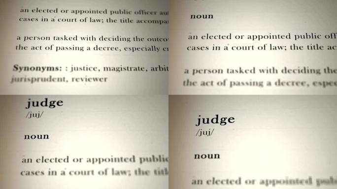 法官的定义