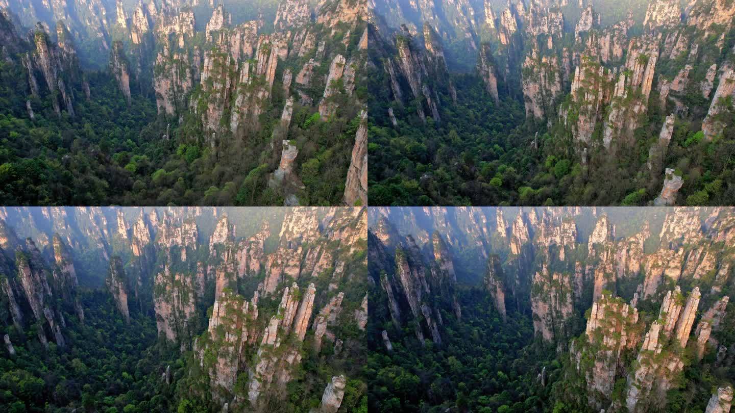 张家界国家森林公园天子山景区航飞视频