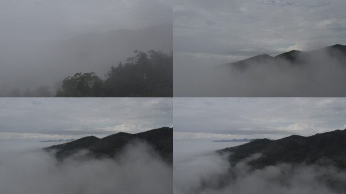 云雾中的山