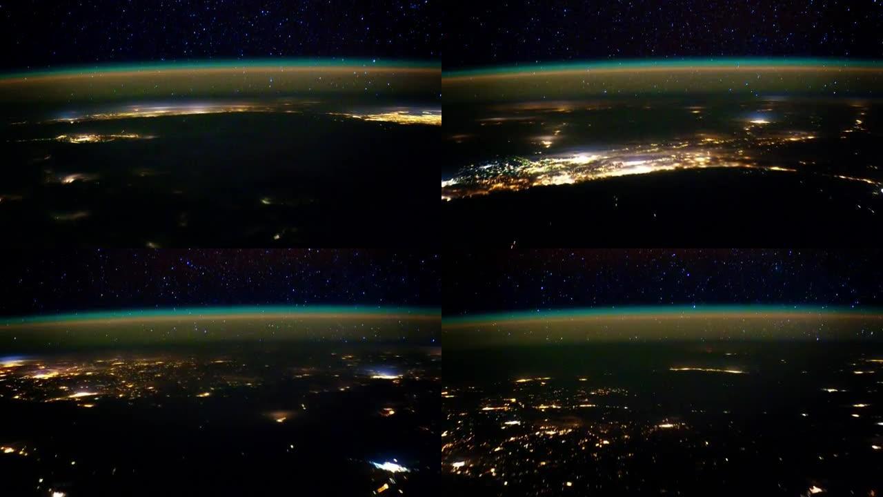 从4K空间看地球和极光