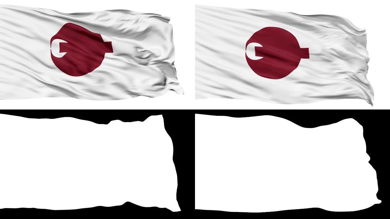 奈良县孤立地挥舞着旗帜