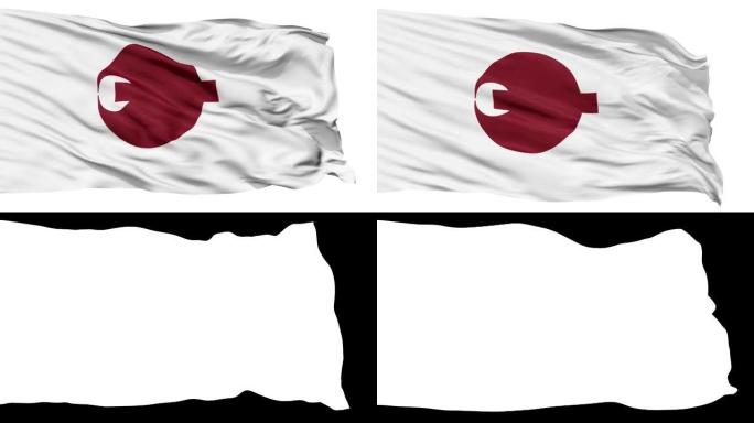 奈良县孤立地挥舞着旗帜