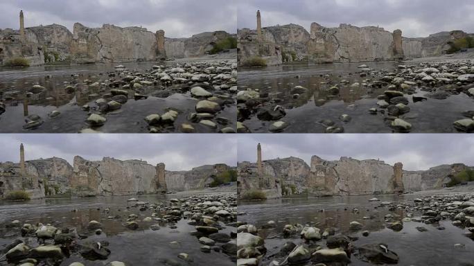 洪水泛滥的城市Hasankeyf