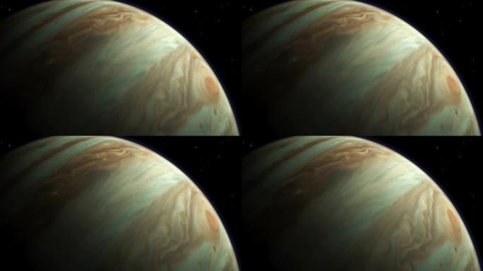 木星-真实的颜色和真实的云