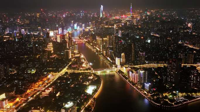 白鹅潭 芳村 珠江 大景 夜景 延时