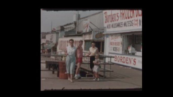 1957大西洋城木板路和海滩
