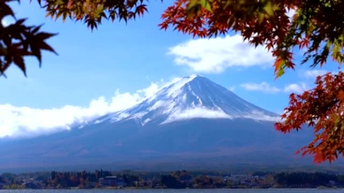 日本秋色富士山