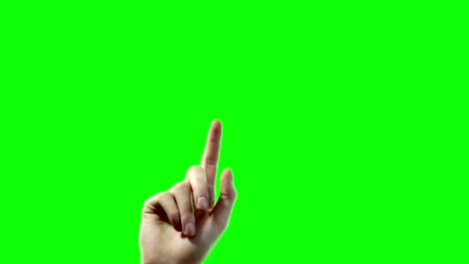 触摸屏向右滑动，向左滑动并放大并缩小绿屏4k视频素材集。