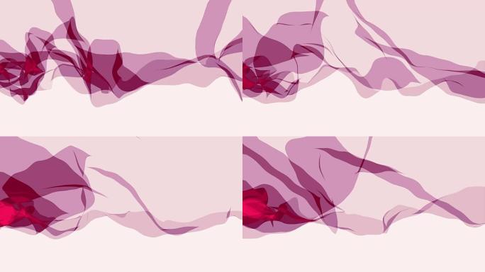 柔软的丝绸烟带