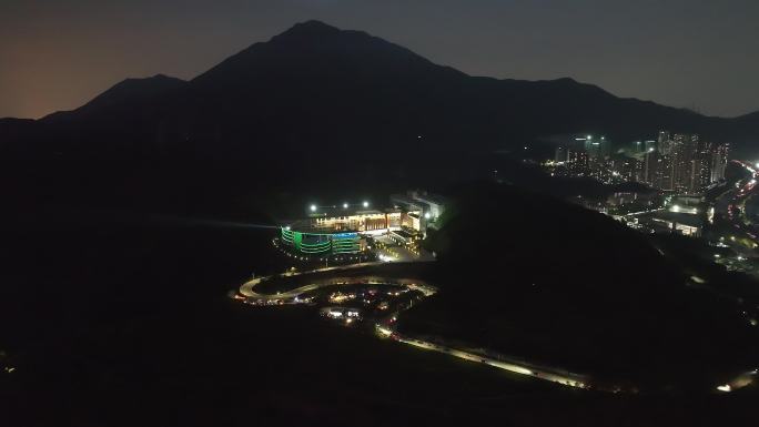 盐田高级中学夜景航拍