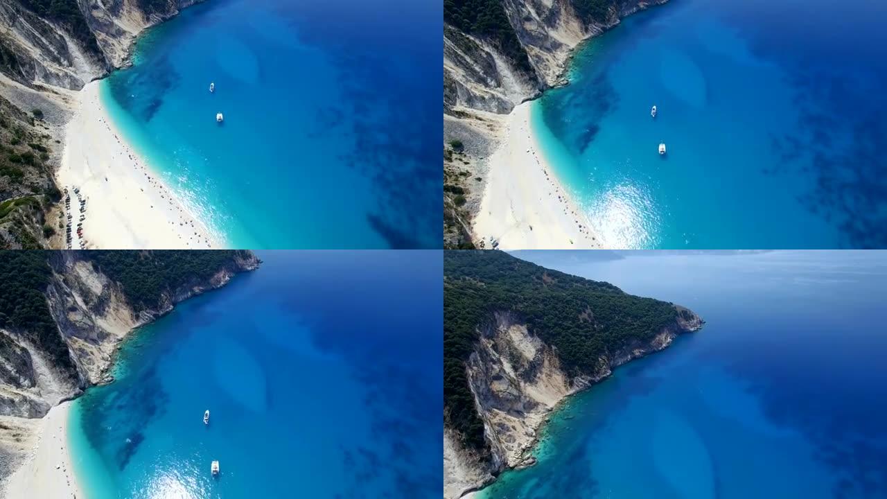 让我们参观希腊莱夫卡达岛美丽，最隐蔽的海岸
