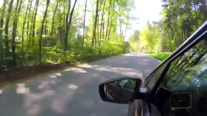 汽车视点: 春天在巴伐利亚的乡间小路上