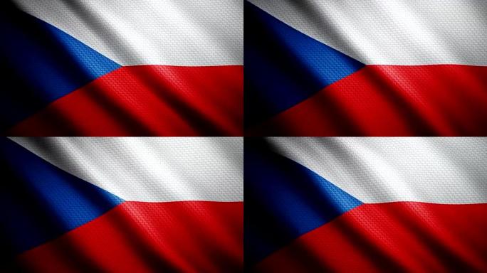 捷克共和国国旗4K