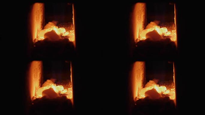在锻造炉中锻造用于加热金属的火