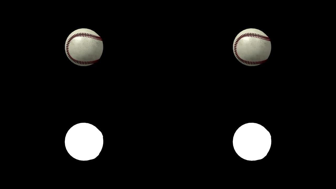 棒球旋转环与亮度哑光隔离