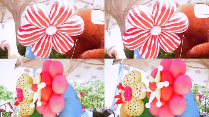 花朵 气模  气球 视频 素材