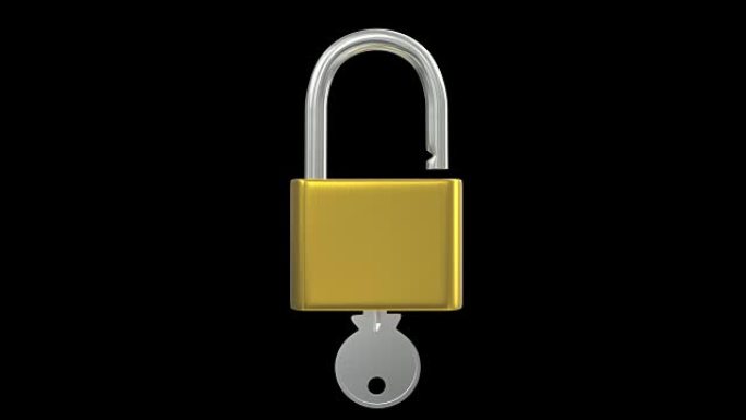 挂锁开启开锁钥匙安全保护黑客密码4k