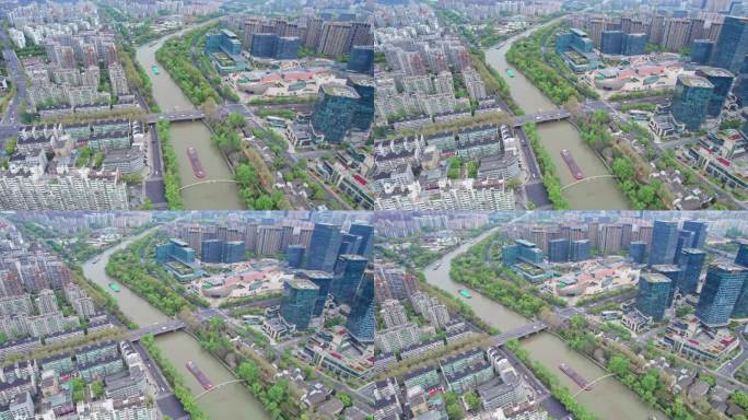 最新航拍杭州大运河