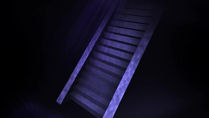 通往光明世界的阶梯，登上楼梯动画，明暗，