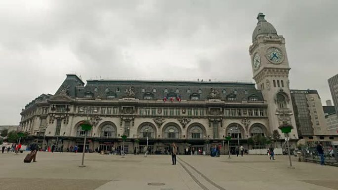 法国巴黎里昂车站的全景