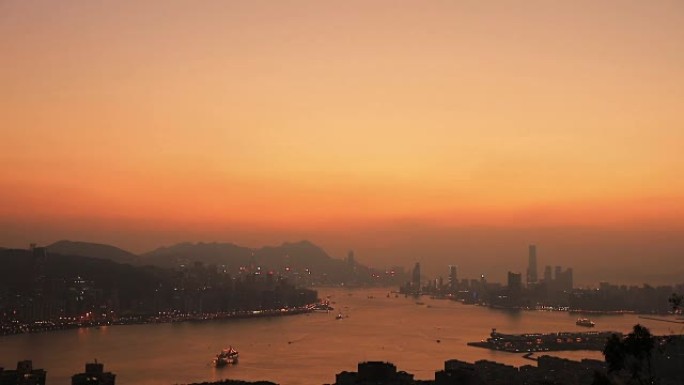 从香港的黑山景看