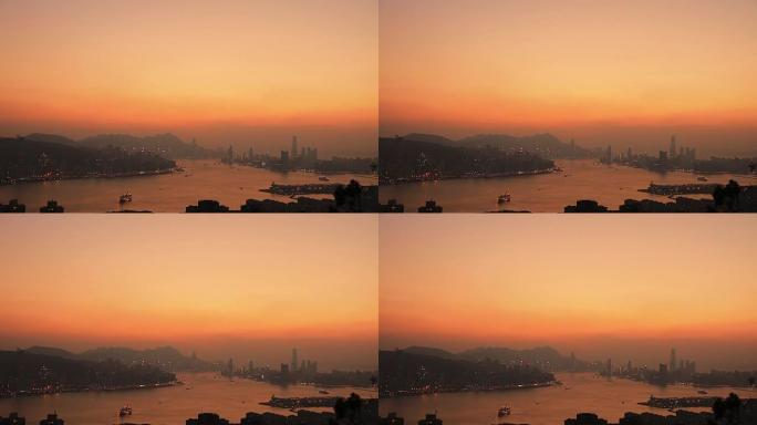 从香港的黑山景看