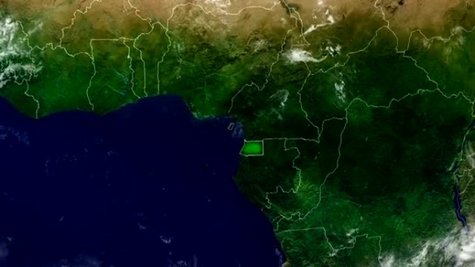赤道几内亚地图