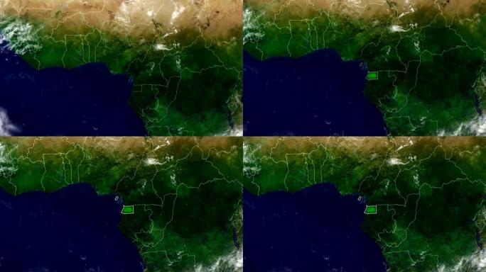 赤道几内亚地图
