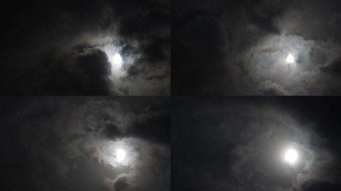 云逐月云遮月云追月