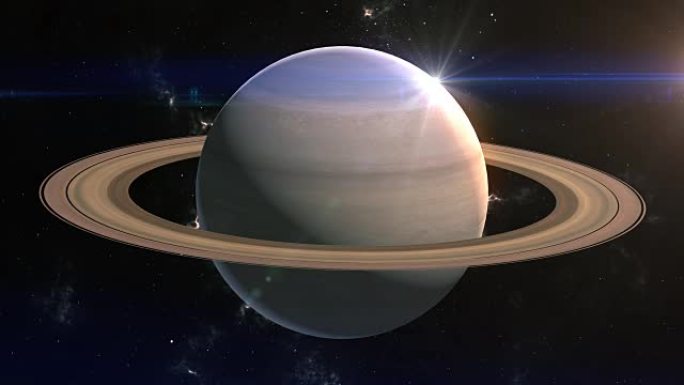 土星在太空中揭示