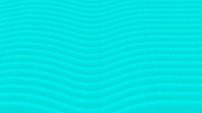 毛茸茸的毛巾特写图案背景波浪移动绿色，波浪概念设计，无缝循环动画4K，带复制空间