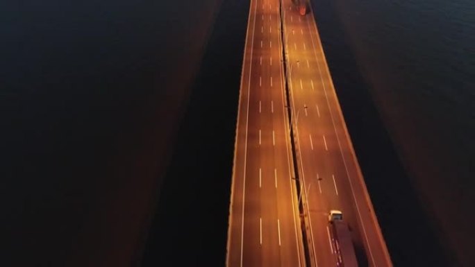 东海大桥汽车实时鸟瞰图