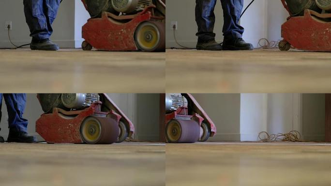 打磨和清洁木地板