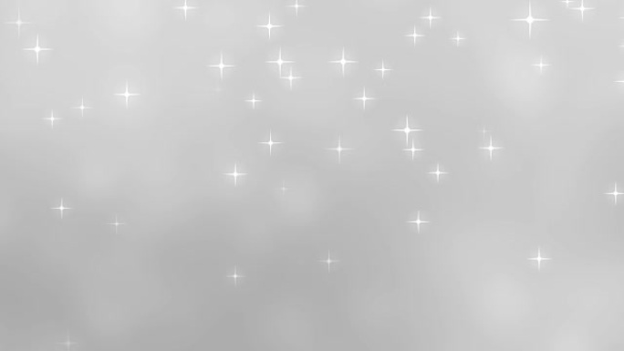 白色水晶星星背景-无缝循环