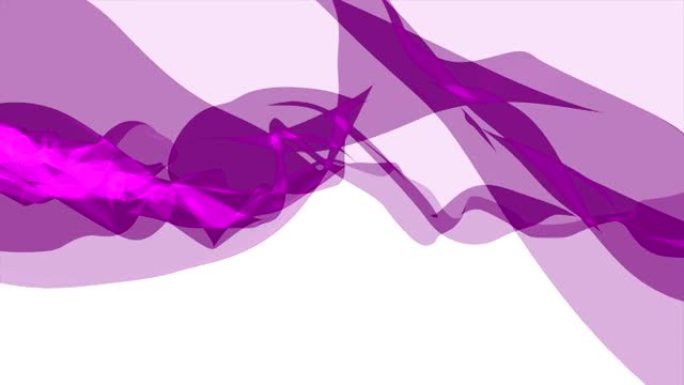 软丝烟紫色丝带轻柔流动挥舞数字模拟湍流抽象动画背景新质量动态艺术运动七彩酷漂亮漂亮全高清视频素材