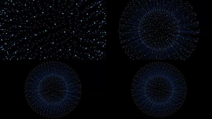 Sphere全球网络光纤三维动画