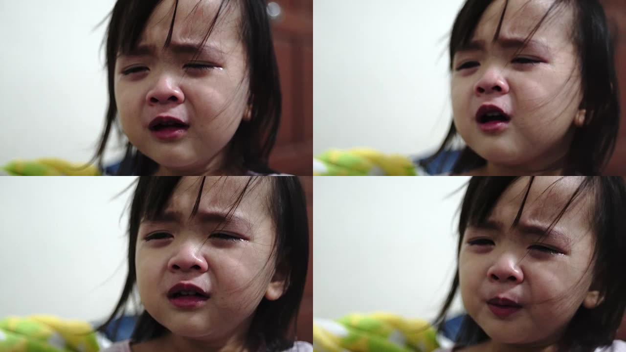 亚洲小女孩哭泣