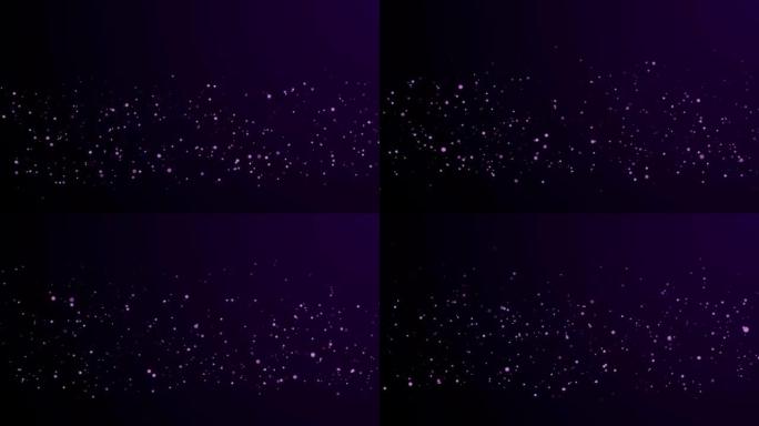 紫罗兰泡泡发光的散景背景。