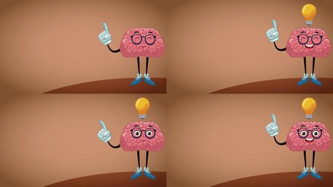 搞笑大脑卡通高清动画