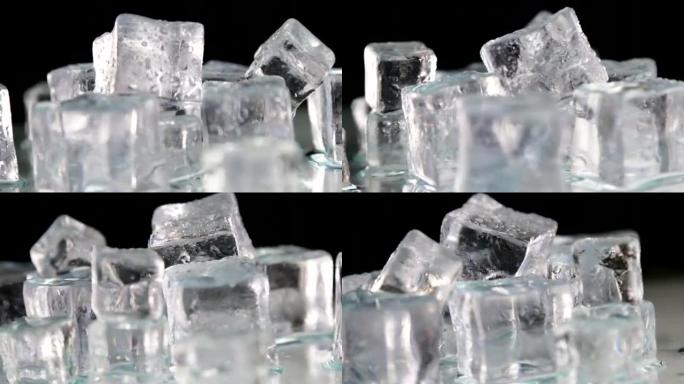 饮料用冰块。模拟冷冰块