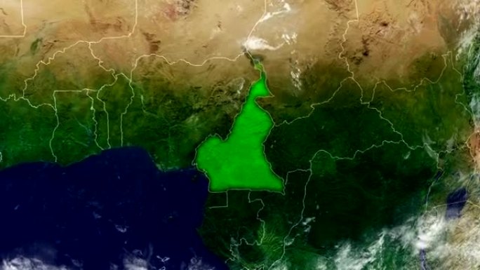 喀麦隆地图