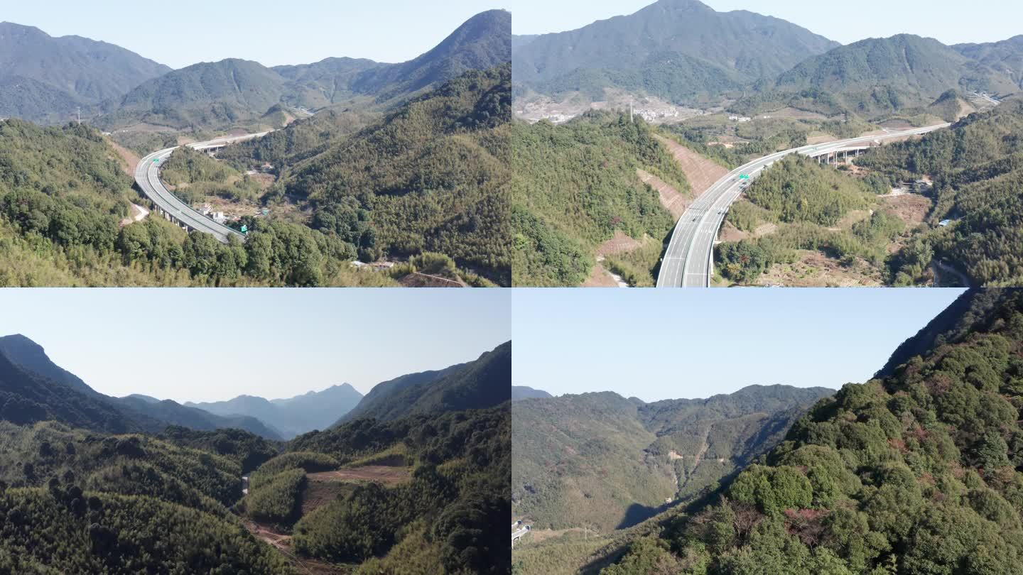 广州 从化区 溪头村 山间公路 航拍