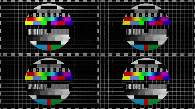 条形和音调破裂或有视觉故障的电视信号不良