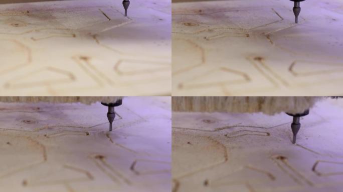 数控机床切割木材