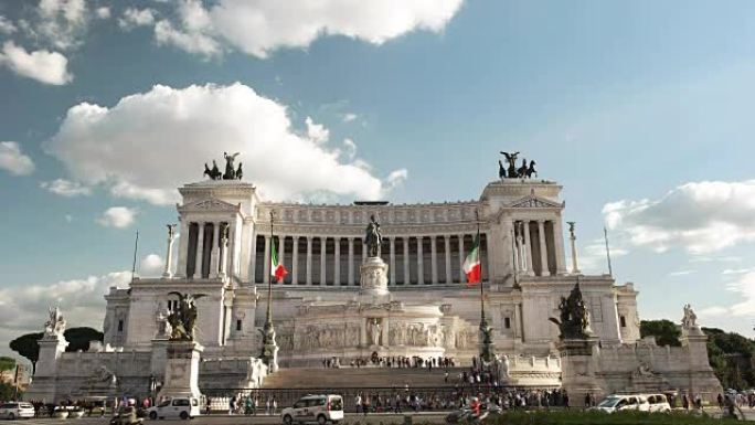罗马胜利的伊曼纽尔二世纪念碑的外景