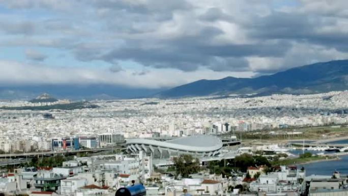 延时-雅典-希腊-从比雷埃夫斯看雅典