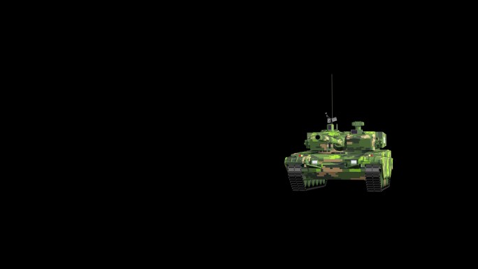 ZTZ99A主战坦克驶过