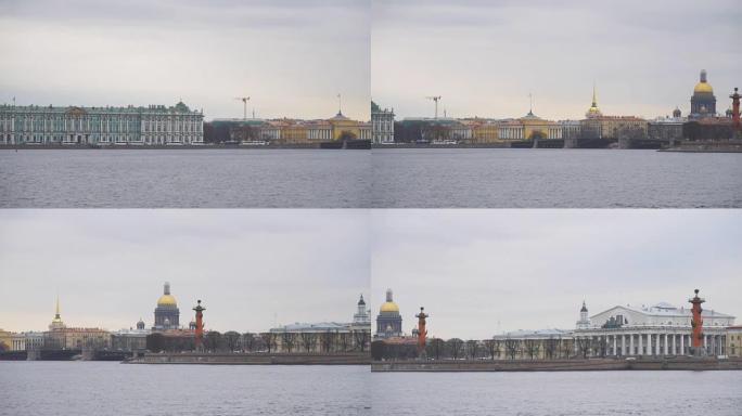 冬宫博物馆，老圣彼得堡证券交易所和瓦西里耶夫斯基岛上的烤肉柱。